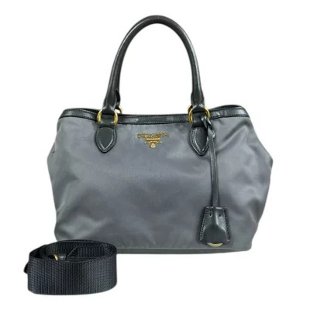 Prada Shoulder Bag Gray - Picture 1 of 8